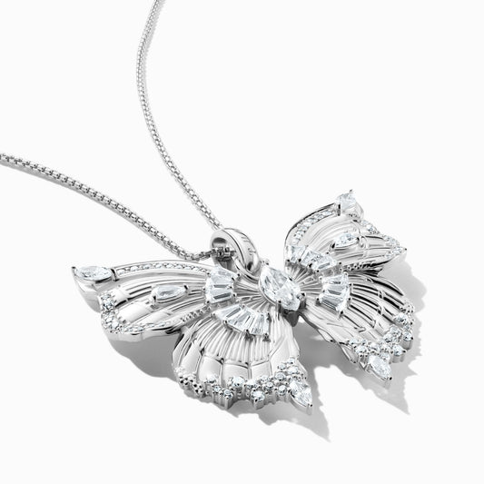 Thomas Sabo Sterling Silver Large Butterfly Paradise Cubic Zirconia Pendant PE984-051-14