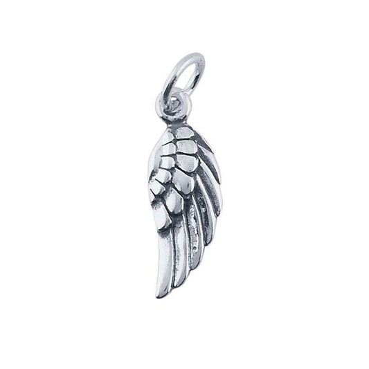 Permanent Sterling Silver Angel Wing Protection Charm for Perma Bracelet