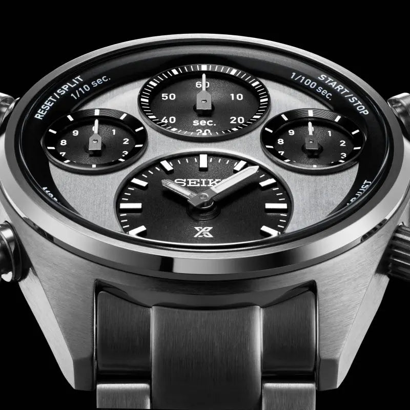 Seiko Prospex Panda One Hundredth of a Second Solar Chronograph Watch SFJ001P1