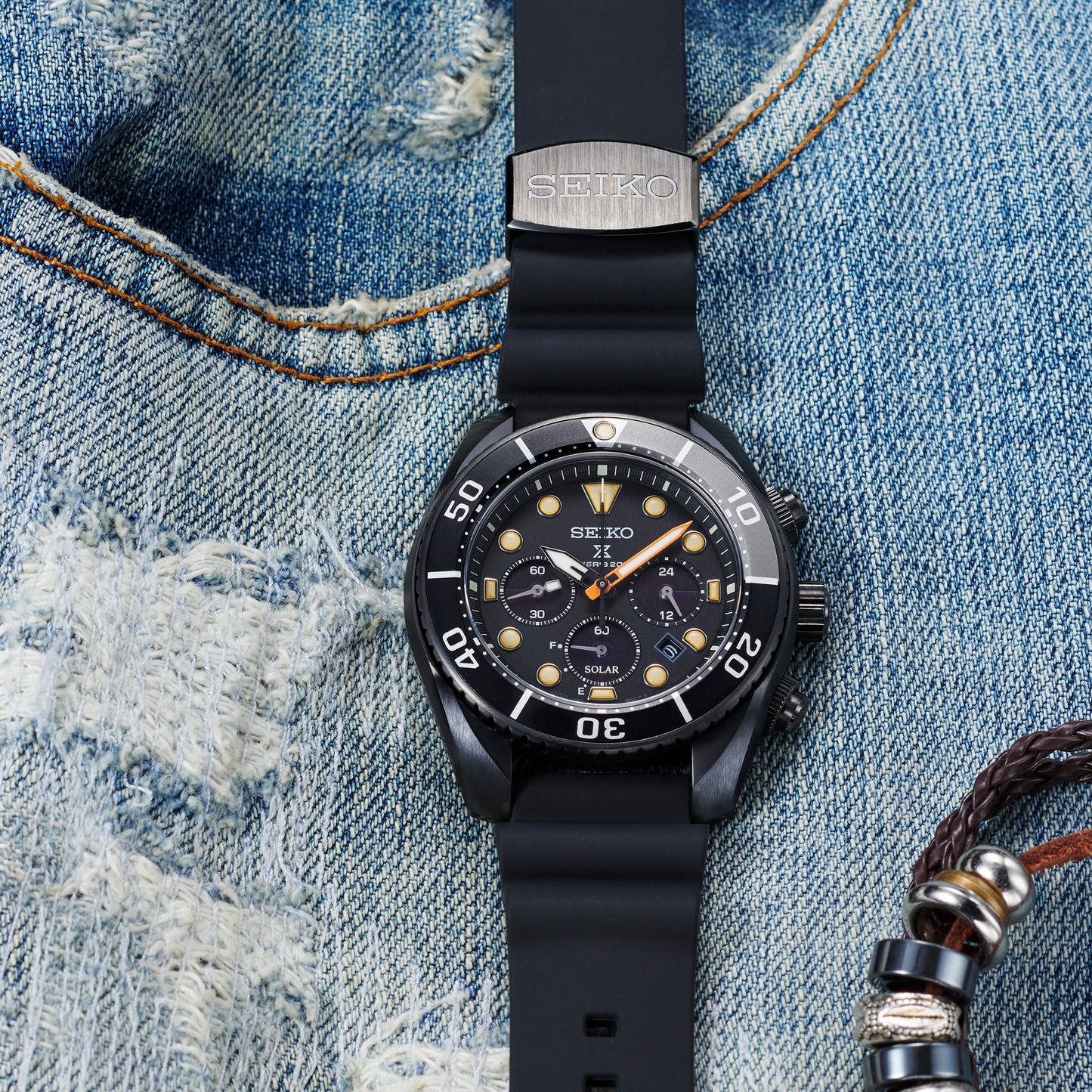 Seiko Limited Edition All Black Prospex Men's Watch SSC761J1