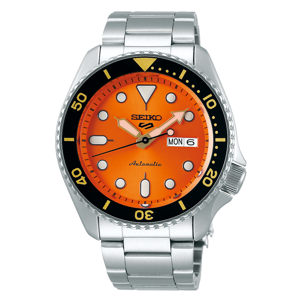 Seiko 5 Sports Orange Automatic Bracelet Watch SRPD59K1