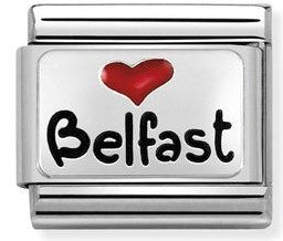 Nomination Composable Classic Belfast Heart Charm 330209/11