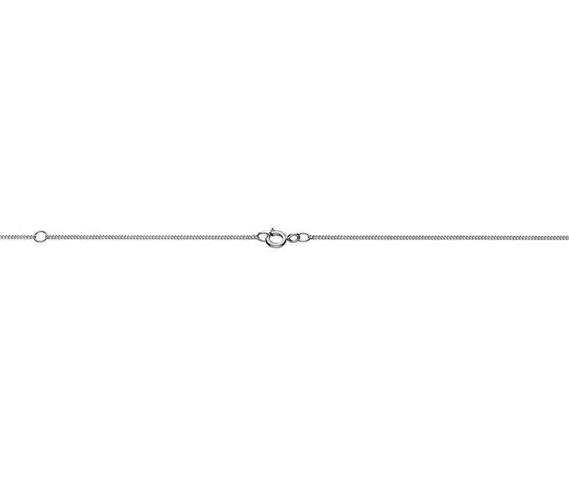 Sterling Silver 16-18" Adjustable Fine Flat Curb Chain