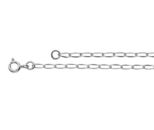 Sterling Silver 4" Open Curb Extender Chain