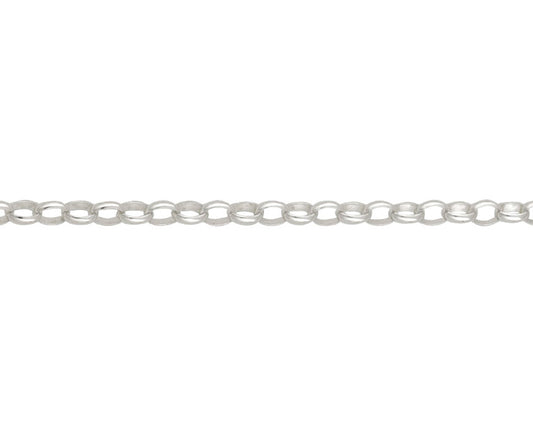 Sterling Silver Round Belcher Chain 28"