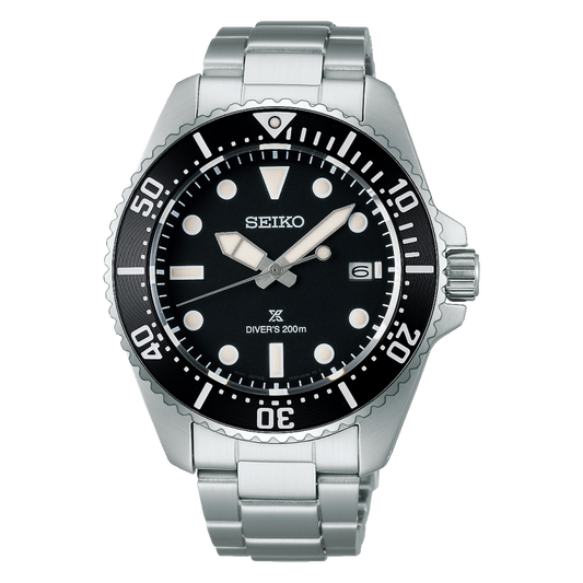 Seiko Prospex Solar Divers in Pure Black SNE597P1