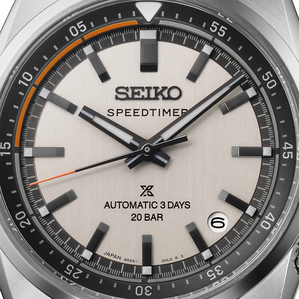 Seiko Prospex Speedtimer 6R ‘Compact Countdown’ in grey-white contrast SPB513J1