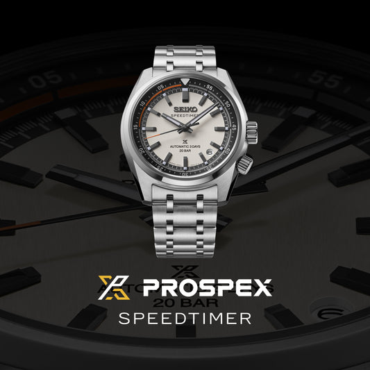 Seiko Prospex Speedtimer 6R ‘Compact Countdown’ in grey-white contrast SPB513J1