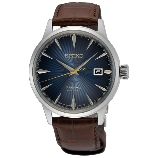 Seiko Presage Cocktail Time Midnight Blue Moon Automatic Watch SRPK15J1