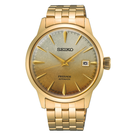 Seiko Beer Julip Shaded Dial Yellow Gold Plated Bracelet Watch