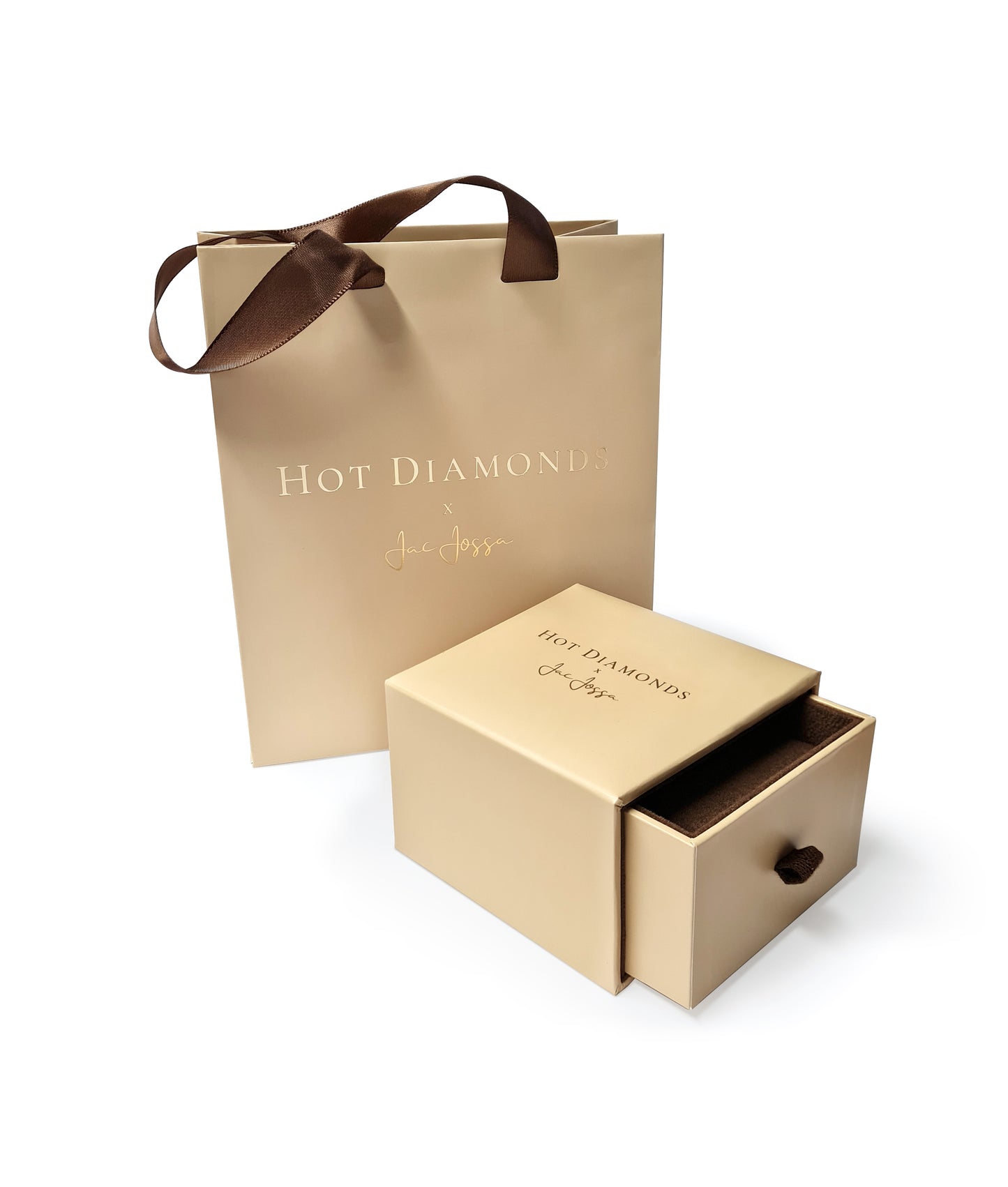 Hot Diamonds x Golden Edit Calm Mother of Pearl Yellow Gold Plated Huggy Hoop Earrings DE727
