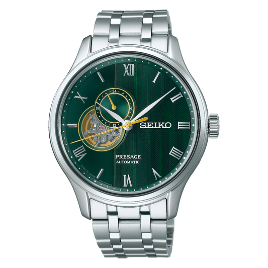Seiko Presage Japanese Zen Gardens Green Dial Watch SSA463J1