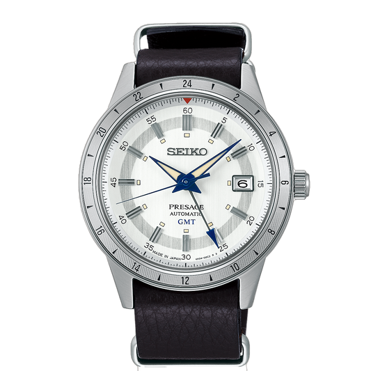 Seiko Presage Style 60s ‘Laurel’ GMT Limited Edition 110th Seiko Wristwatch making Anniversary SSK015J1