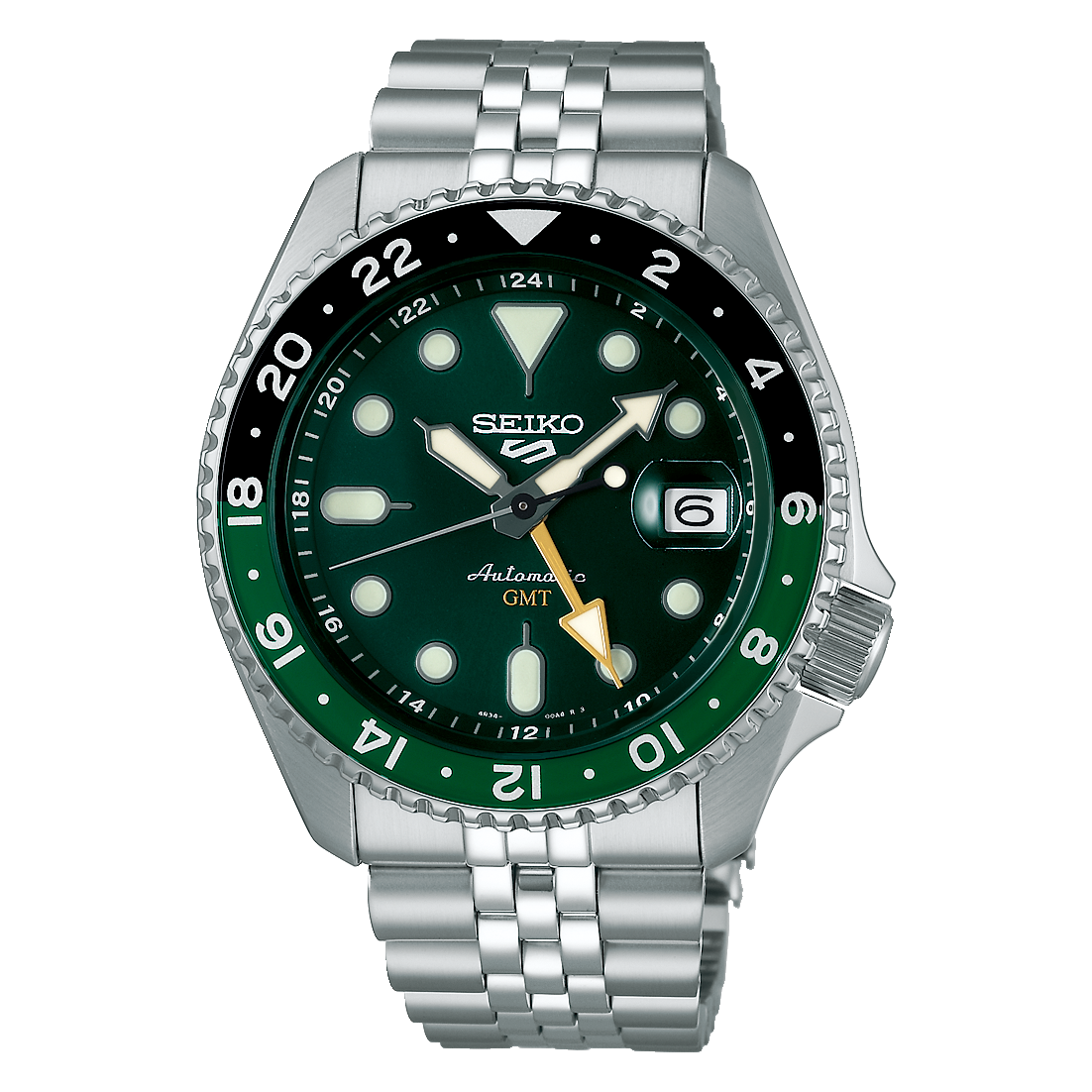 Seiko Sports SKX GMT Bi-Colour Green Watch SSK035K1 – Judith