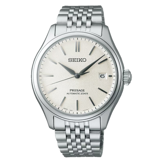 Seiko Presage Classic Series Shiro-Iro White Dial Bracelet Watch SPB463J1