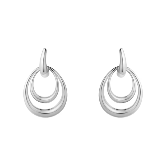 Georg Jensen Offspring Double Element Medium Drop Earrings