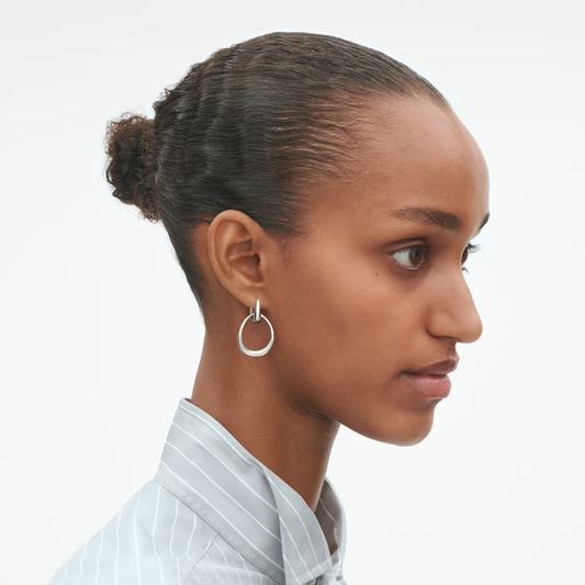 Georg Jensen Offspring Double Element Medium Drop Earrings