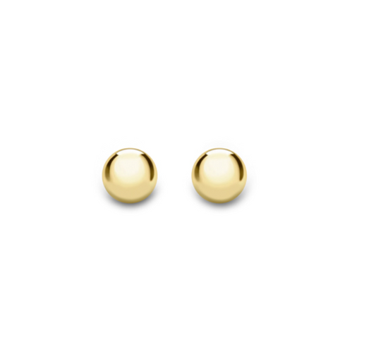 9ct Yellow Gold Polished Ball Stud Earrings