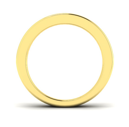 18ct Yellow Gold Emerald and Diamond Channel Set Half Eternity Ring