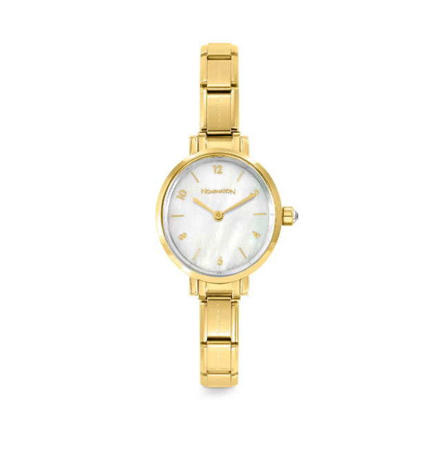 Nomination Time Yellow PVD Oval Watch 076041/008