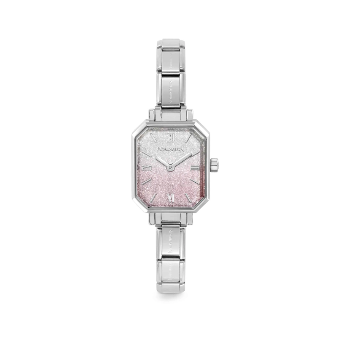 Nomination Time Paris Fade Glitter Pink-Silver Dial Watch 076037/034