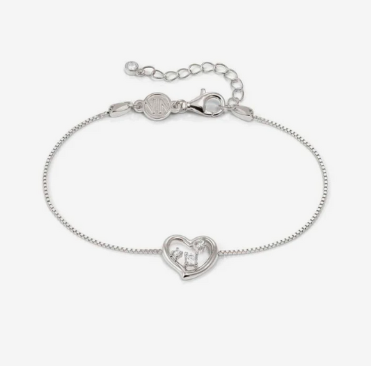 Nomination Dreams Beats Heart Bracelets in Silver with Cubic Zirconia 242601/004