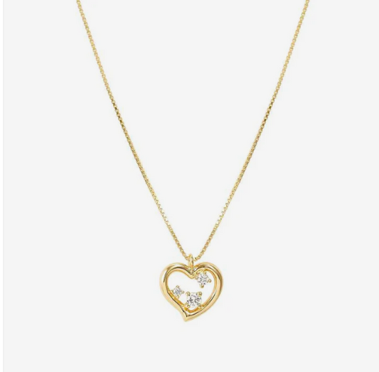 Nomination Dreams Beats Heart Necklace in Gold with Cubic Zirconia 242602/006