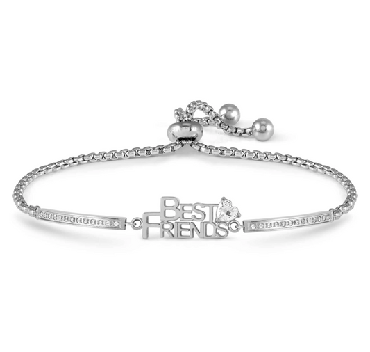 Nomination Milleluci Stainless Steel Best Friends and Cubic Zirconia Bracelet 028025/006