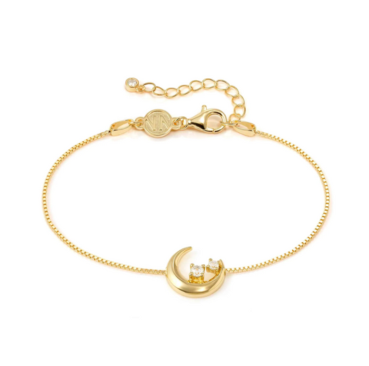 Nomination Dream Beats Yellow Gold Plated Luna Moon Bracelet 242601/024