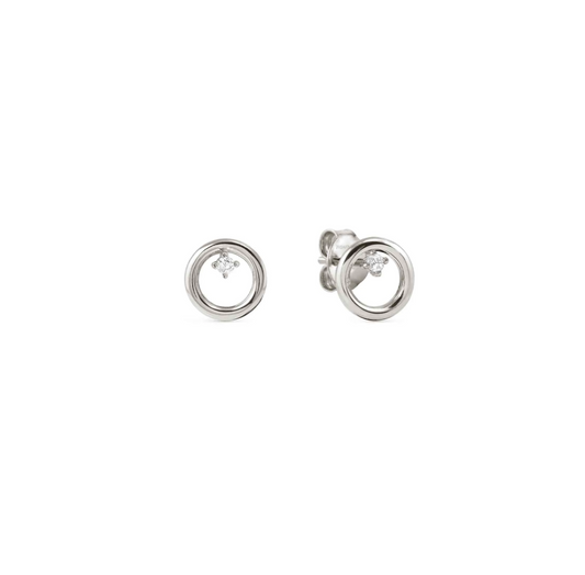 Nomination Dream Beats Sterling Silver Circle Earrings 242603/043