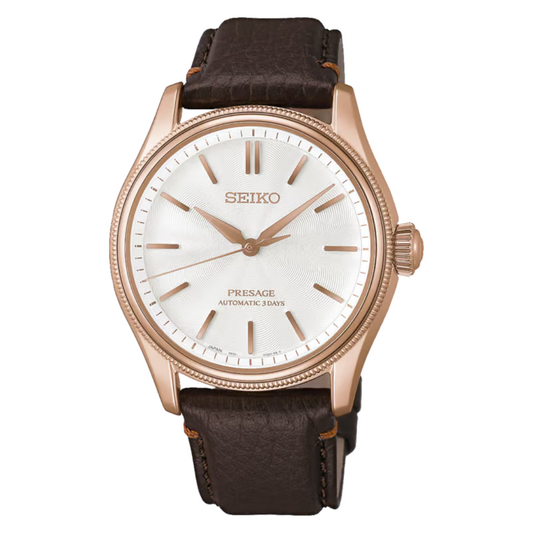 Seiko Presage Classic Series x Tomioka Silk Promotion Organisation Limited Edition in White Shiro-neri – Gunma-Hoso Limited Edition Watch HCC008J1