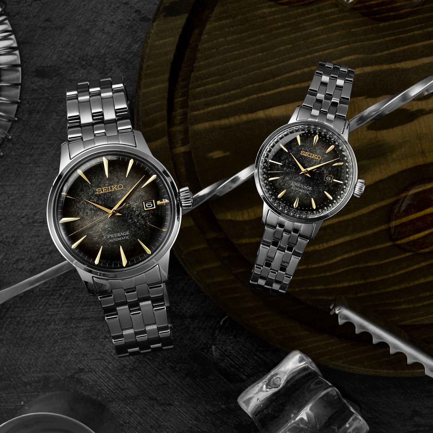 Seiko Presage Ladies Cocktail Time Watch Star Bar SRE015J1