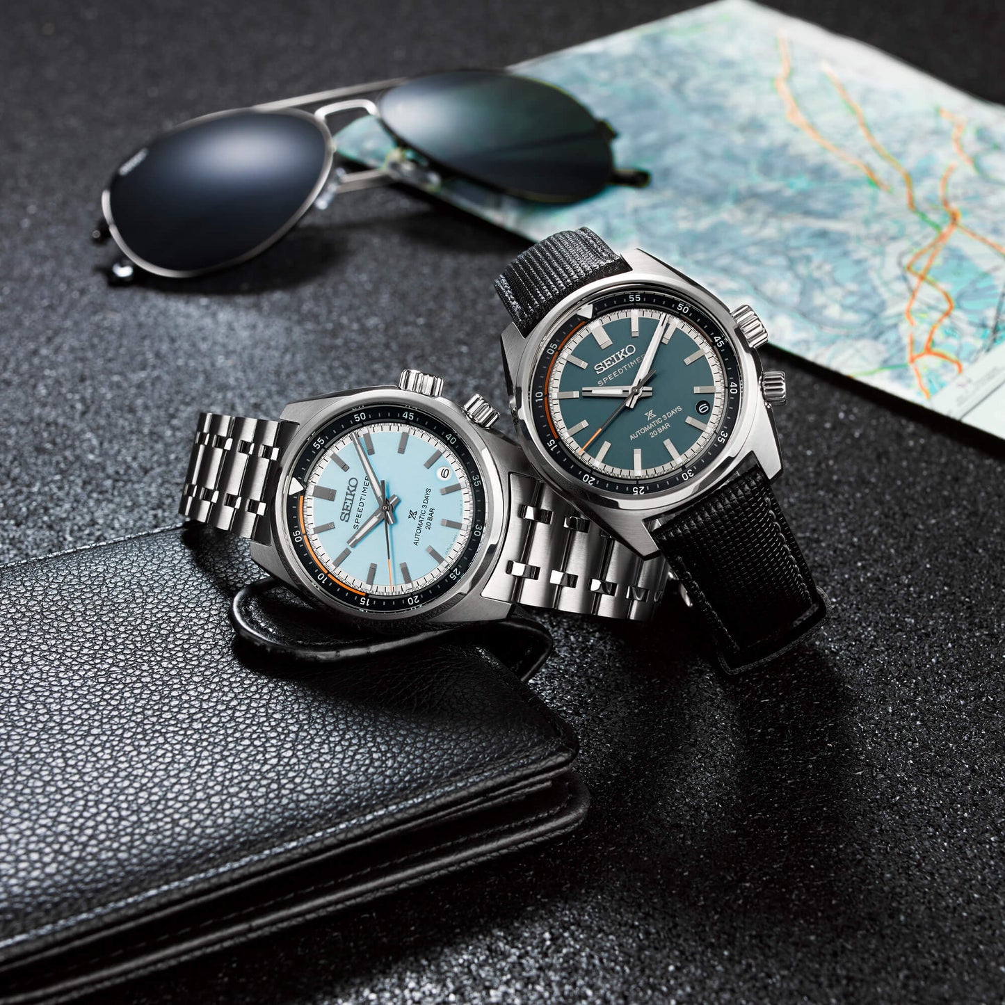 Seiko Prospex “Heritage Motoring” Countdown Speedtimer in Powder Blue HBC003J1