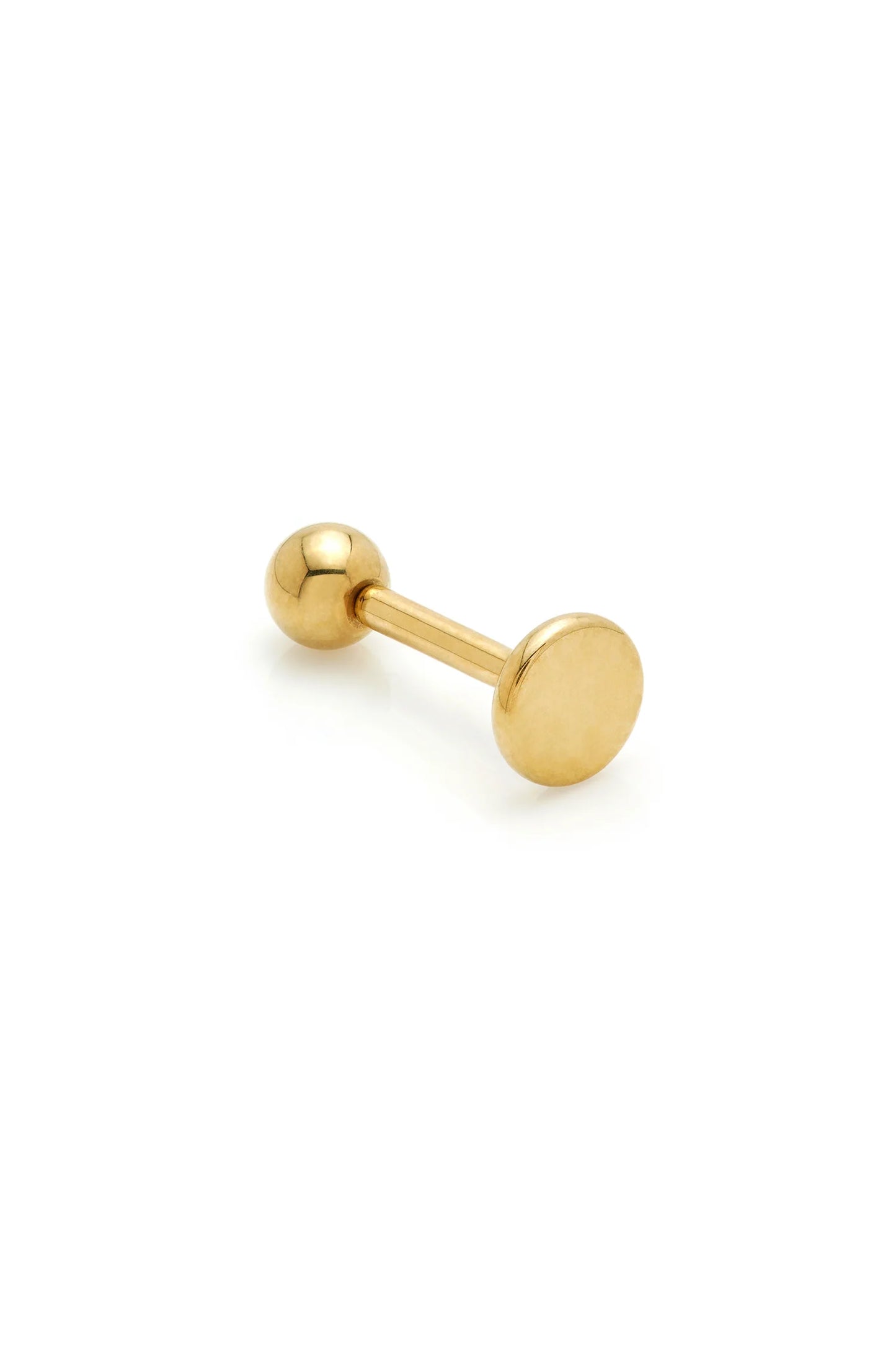 Tish Lyon Labret Yellow Gold PVD Titanium Ball Stud Earrings