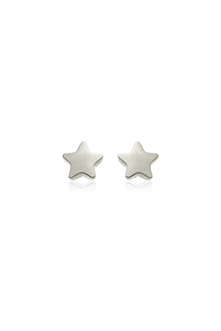 Tish Lyon Labret Titanium Mini Star Stud Earrings