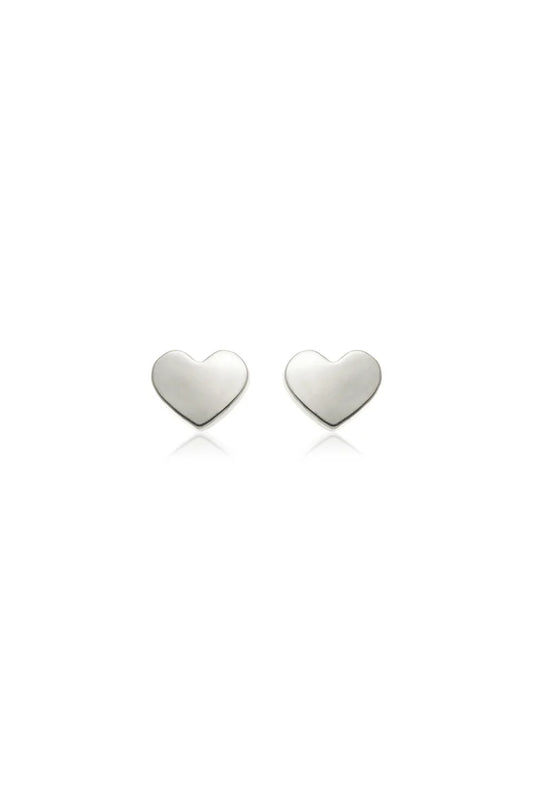 Tish Lyon Labret Titanium Mini Heart Stud Earrings