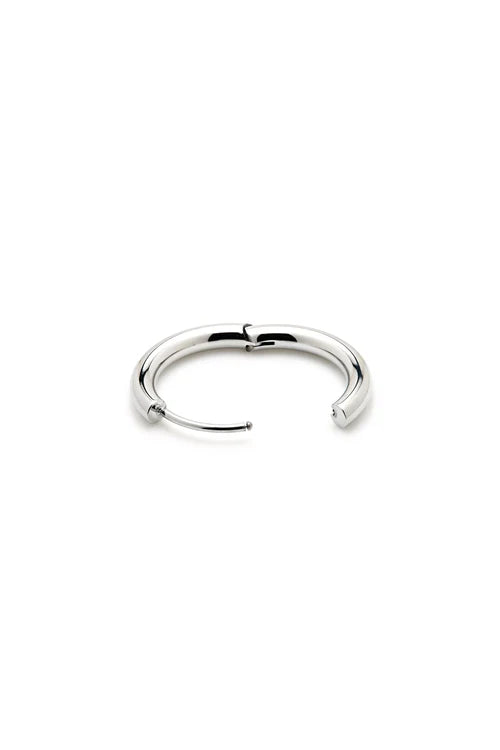 Tish Lyon Titanium 16mm Hollow Tubular Hoop Earrings