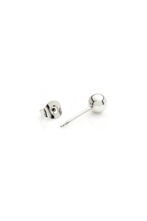 Tish Lyon Titanium Ball Stud Earrings