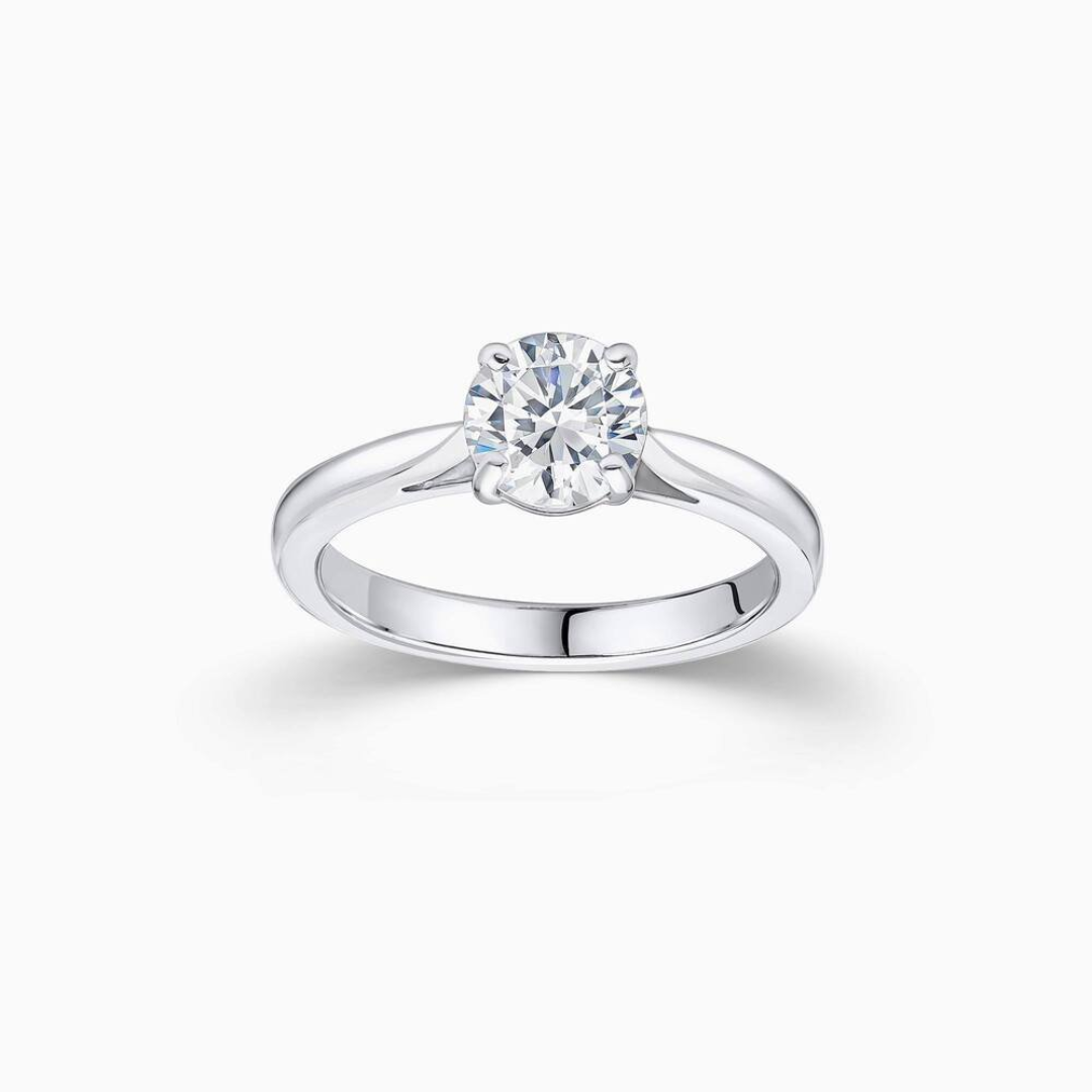 Platinum 1.00ct Laboratory Grown Brilliant Cut Diamond Ring