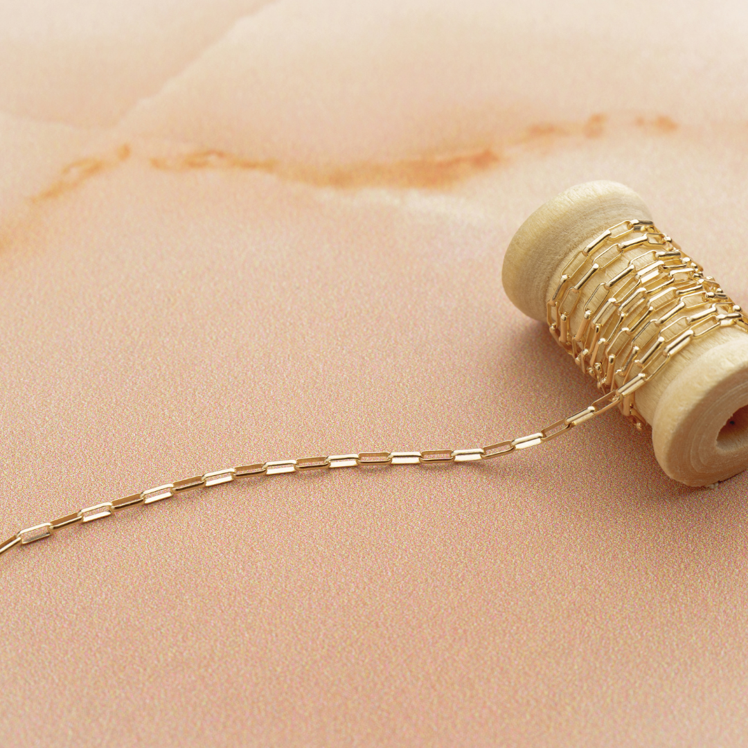 9ct Yellow Gold Long Rolo Chain Permanent Bracelet