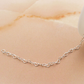 Silver Heart Link Permanent Bracelet