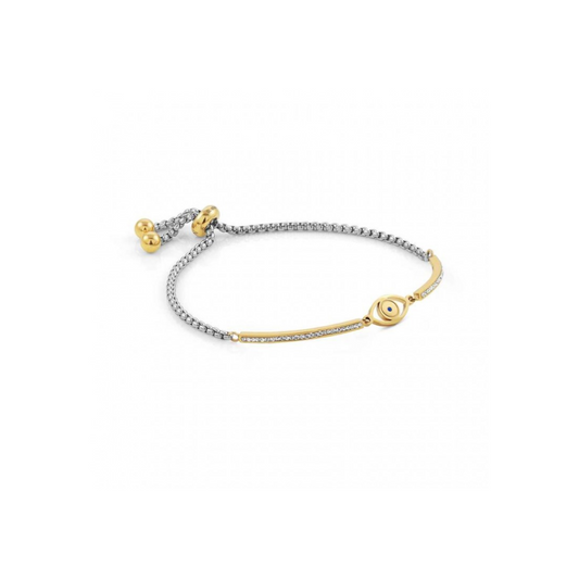 Nomination Milleluci Greek Eye Gold Toggle Bracelet 028006/056