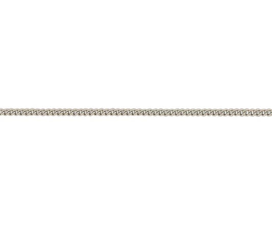 9ct White Gold 16-18" Adjustable Curb Chain