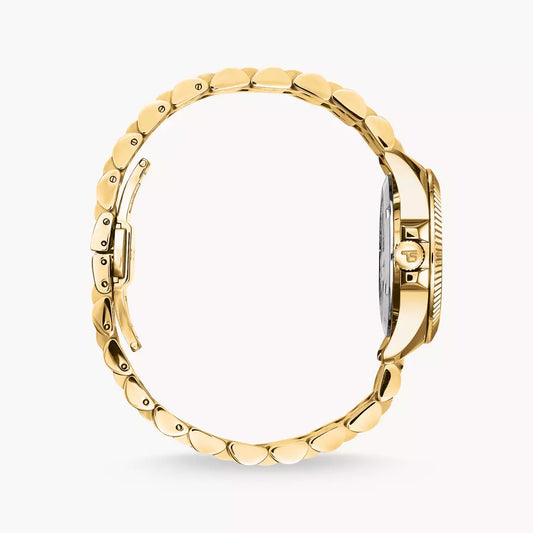 Thomas Sabo Yellow Gold Plated Divine Rainbow Multi Cubic Zirconia Dial Bracelet Watch WA0395-264-207