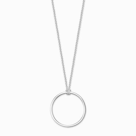 Thomas Sabo Sterling Silver Open Circle Necklace 90cm X0252-001-21
