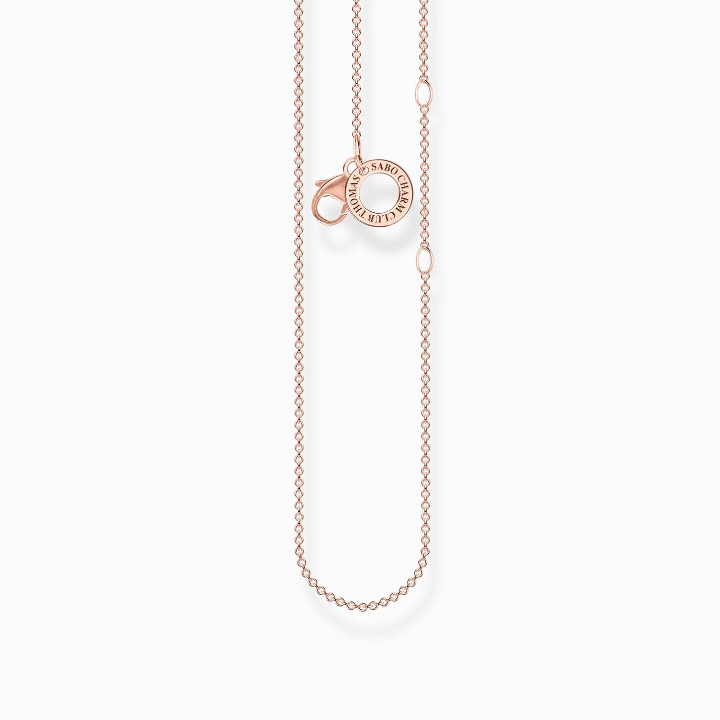 Thomas Sabo Rose Gold Plated Adjustable 18" Trace Chain