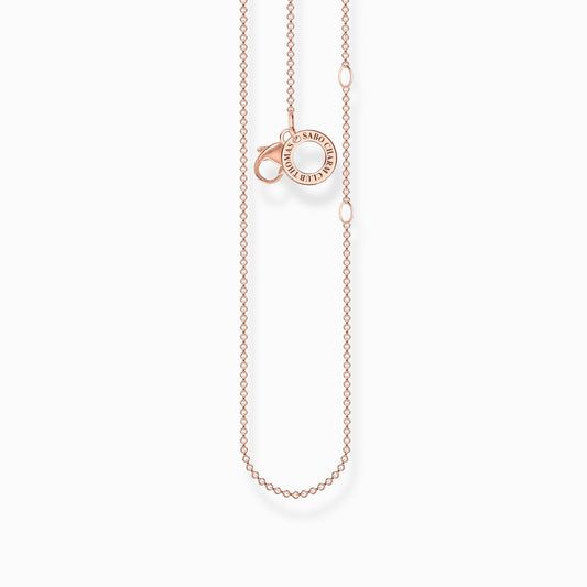 Thomas Sabo Rose Gold Plated Adjustable 18" Trace Chain