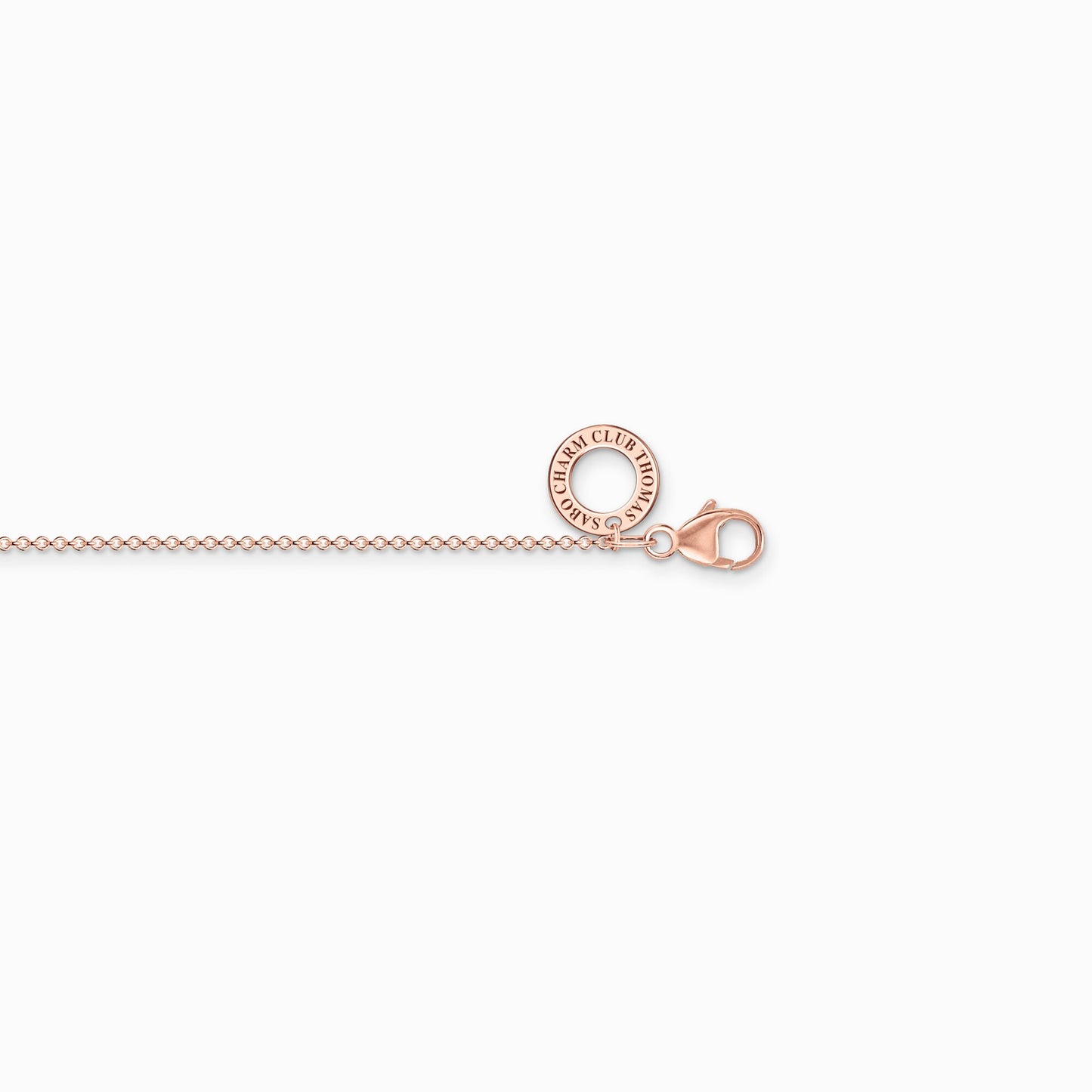 Thomas Sabo Rose Gold Plated Adjustable 18" Trace Chain