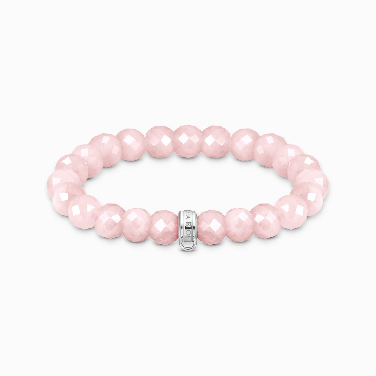Thomas Sabo Rose Quartz As We Love Stretch Bracelet 17cms X0292-034-9