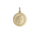 9ct Yellow Gold 12mm Round St Christopher